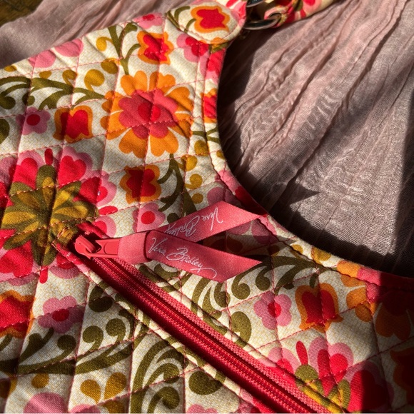 Vera Bradley Quilted Floral Hobo Bag Boho Y2K Cottagecore Shoulder Purse - Picture 6 of 16